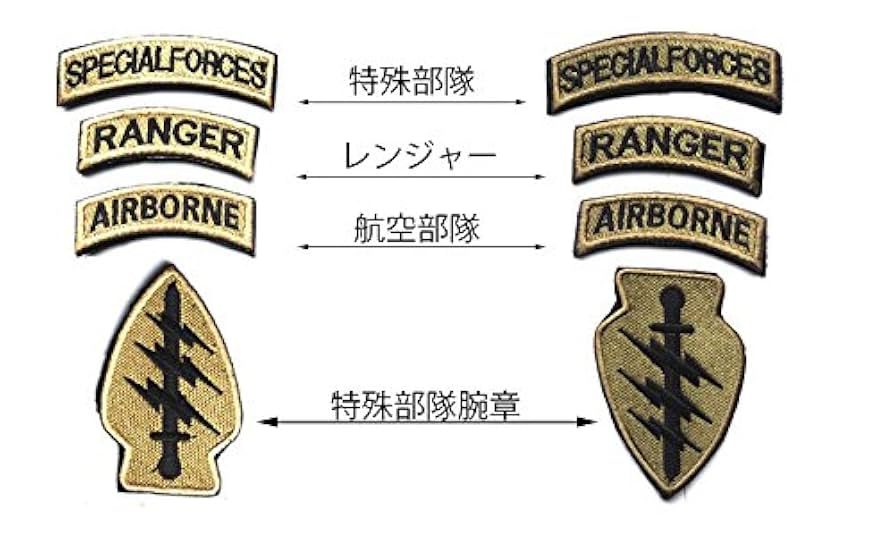 Amazon.co.jp: 【5点セット】 米軍特殊部隊 グリーンベレー 着脱